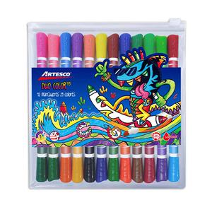 PLUMÓN GRUESO ARTESCO DUO COLOR 45 X 12 UND