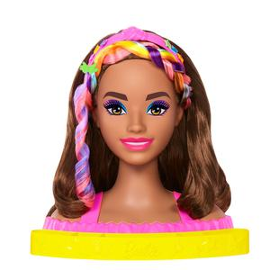 MUÑECA BARBIE ARCOÍRIS NEÓN CASTAÑA
