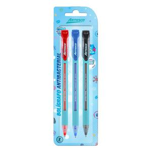 BOLĂGRAFO ARTESCO ANTIBACTERIAL TRIMAX GL32M X 3 UND