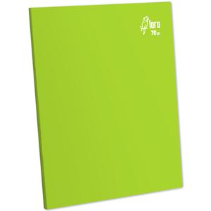 CUADERNO RAYADO DELUXE LORO A4 70GR VERDE LIMÓN 80 HOJAS