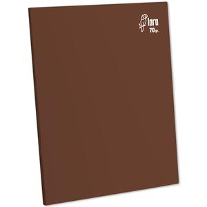 CUADERNO TRIPLE RENGLÓN DELUXE LORO A4 70 GR MARRÓN 80 HOJAS