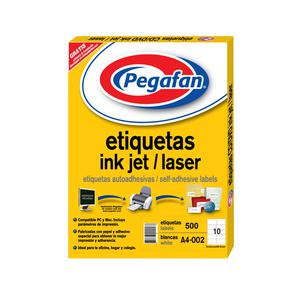ETIQUETA INKJET PEGAFAN A4-002 56 X 99 MM PAQUETE X 500 UND
