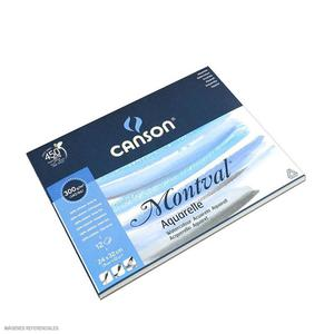 BLOCK MONTVAL CANSON 24 X 32 CM AQUARELLE 300 GR 12 HOJAS