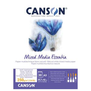 BLOCK CANSON MIX MEDIA ESSENTIA A3 250 GR 30 HOJAS