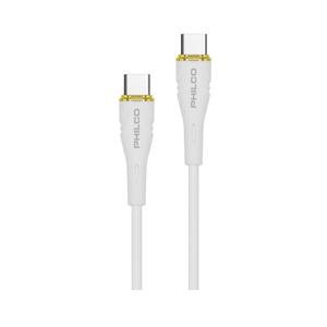 CABLE PHILCO USB-C A USB-C FLC2610 BLANCO