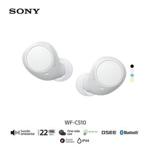 AUDÍFONO BLUETOOTH SONY TRUE WIRELESS WF-C510 BLANCO