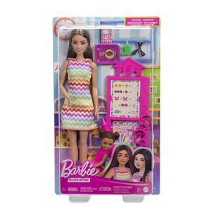 SET MUÑECA BARBIE PROFESIONES PROFESORA CABELLO CASTAÑO