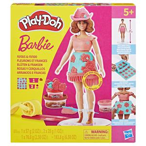 MASAS Y PLASTILINAS PLAY DOH BARBIE FLORALS AND FRINGE