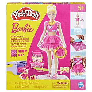 MASAS Y PLASTILINAS PLAY DOH BARBIE RUFFLES AND BOWS