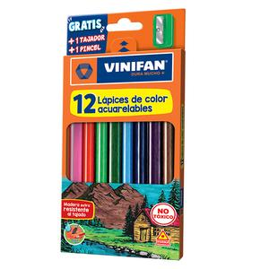 COLORES LARGOS ACUARELABLES VINIFAN X 12 UND