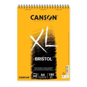 BLOCK XL CANSON ESPIRAL A4 BRISTOL 180 GR 50 HOJAS