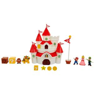 CASTILLO MUSHROOM NINTENDO CON FIGURAS SUPER MARIO