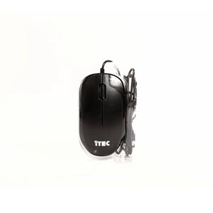 MOUSE ALĂMBRICO ITEC PUERTO USB NEGRO