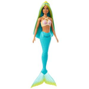 MUĂECA BARBIE ENSUEĂO SIRENA CON CABELLO VERDE Y AZUL
