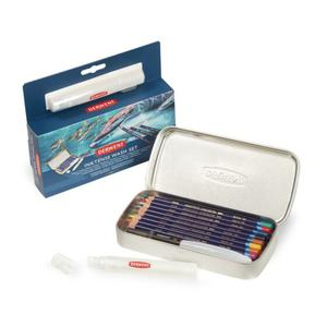 SET LÁPICES DERWENT INKTENSE ACUARELA + PINCEL AGUA X 8 UND
