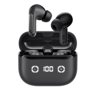 AUDÍFONO BLUETOOTH HAVIT V5.4 TW984 ANC CON INDICADOR NIVEL DE BATERÍA NEGRO