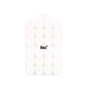 SOPORTE DE VENTOSAS ITEC PARA CELULARES BLANCO