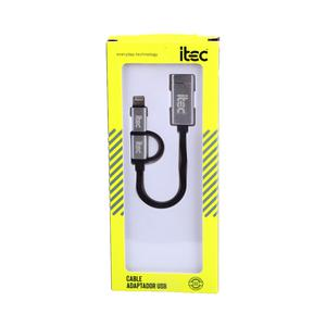 ADAPTADOR USB ITEC TIPO OTG 2 EN 1X1