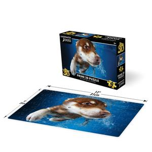 ROMPECABEZAS DE 48 PIEZAS PRIME 3D PERRO EN EL AGUA