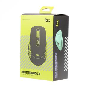 MOUSE ITEC BT ERGONĂMICO 2.4G JLR-79806 TURQUESA