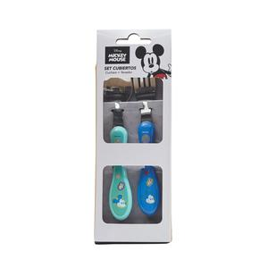 SET DE CUBIERTOS TITANIO ACERO INOXIDABLE MICKEY