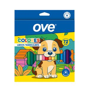 COLORES LARGOS OVE TRIANGULARES X72 UNIDADES