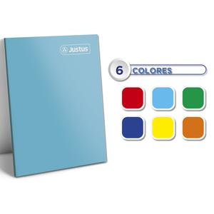 CUADERNO CUADRICULADO JUSTUS A5 SURTIDO 80 HOJAS