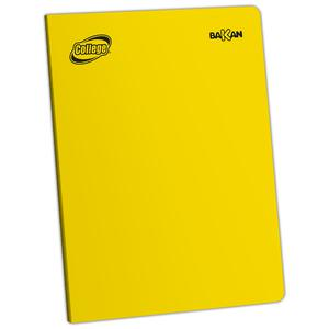 CUADERNO TRIPLE RENGLÓN DELUXE COLLEGE BAKAN A4 AMARILLO 80 HOJAS