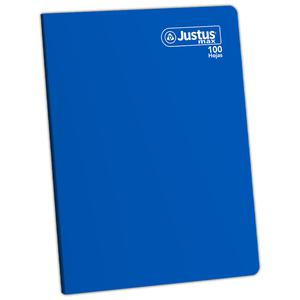 CUADERNO RAYADO MAX DELUXE JUSTUS A4 AZUL 100 HOJAS