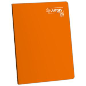 CUADERNO TRIPLE RENGLÓN MAX DELUXE JUSTUS A4 NARANJA 100 HOJAS