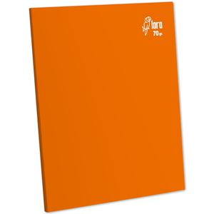CUADERNO CUADRICULADO DELUXE LORO A4 70 GR NARANJA 80 HOJAS