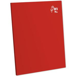 CUADERNO TRIPLE RENGLÓN DELUXE LORO A4 70 GR ROJO 80 HOJAS