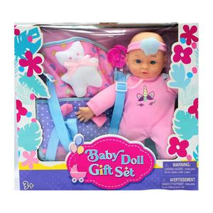 MUĂECA BEBĂ CON MINI OSO + ACCESORIOS 33CM