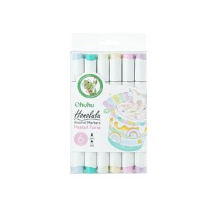 SET DE MARCADORES DE ALCOHOL OHUHU HONOLULU PASTEL X 6 UND