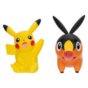 SET X 2 FIGURAS TEPIG Y PIKACHU POKEMON GENERACIÓNN IX