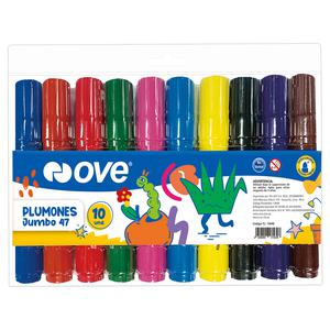 PLUMÓN JUMBO OVE 47 ESTUCHE X 10 UND