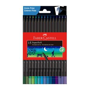 COLORES LARGOS FABER CASTELL SUPERSOFT FRÍOS X 15 UND