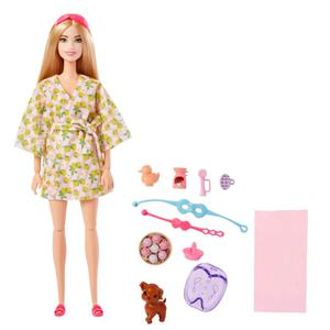 MUĂECA BARBIE FASHION DĂA DE SPA CON MASCOTA