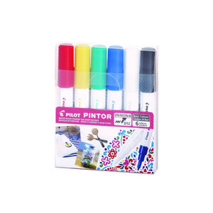 MARCADOR PILOT PINTOR BÁSICO PUNTA EXTRA FINA X 6 UND