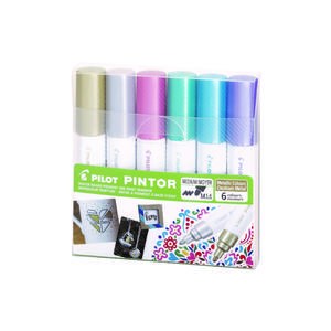 MARCADOR PILOT PINTOR METÁLICO PUNTA MEDIA X 6 UND