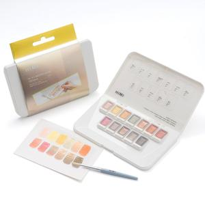 SET DE ACUARELA MIYA-HIMI METALIZADA ORO X 12 UND