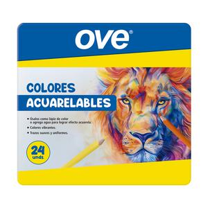COLORES LARGOS OVE ACUARELABLES LATA X24 UNIDADES