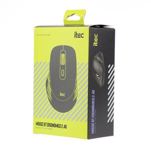 MOUSE ITEC BT ERGONĂMICO 2.4G JLR-79806 NEGRO