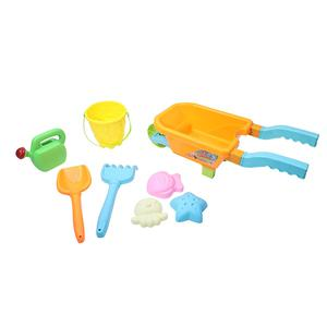 SET DE JUGUETES DE PLAYA  CON CARETILLA X 7 PIEZAS