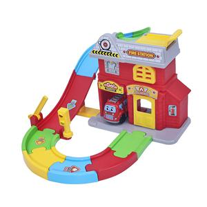 SET DE JUEGO DE ESTACIÓN DE BOMBEROS BUILDER TRACK X 18 PIEZAS