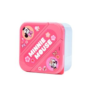 TAPER HERMÉTICO TITANIO CON CUBIERTOS MINNIE 850 ML
