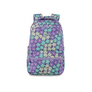 MOCHILA PORTALAPTOP CREPIER STAR GRANDE FLORES MORADAS