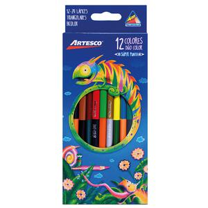 COLORES LARGOS BICOLOR ARTESCO DÚO X 12 UND