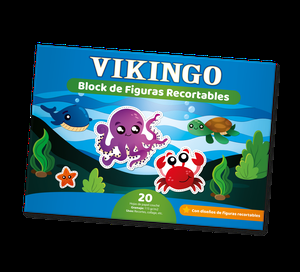 BLOCK FIGURAS RECORTABLES VIKINGO 48.5 X 34 CM 20 HOJAS