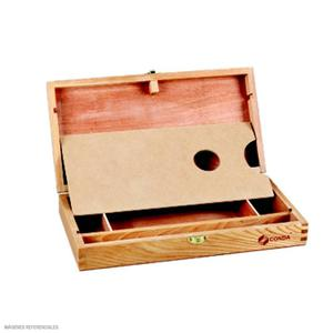 CAJA DE MADERA CONDA CON PALETA